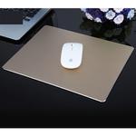 Extended Large Slim Anti-Slip Aluminium Alloy Game and Office Keyboard Mouse Pad Mat, Size: 240 x 170 x 4 mm(Gold)