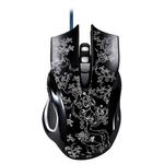 Chasing Leopard 169 USB 2400DPI Four-speed Adjustable LED Backlight Wired Optical E-sport Gaming Mouse with Counter Weight, Length: 1.45m(Black)