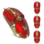 ZERODATE X800 Wired Mechanical Macros Define 8 Programmable Keys 3200 DPI Adjustable Gaming Mouse with Optical Lights(Red)