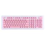 ABS Translucent Keycaps, OEM Highly Mechanical Keyboard, Universal Game Keyboard (Pink)