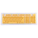 ABS Translucent Keycaps, OEM Highly Mechanical Keyboard, Universal Game Keyboard (Yellow)