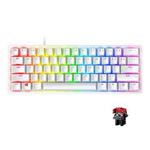 Razer Huntsman Mini 61 Keys RGB Lighting Wired Gaming Mechanical Keyboard, Linear Optical Axis(White)