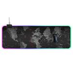 Computer World Map Pattern Illuminated Mouse Pad, Size: 90 x 30 x 0.4cm