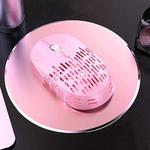 YINDIAO A6 2.4GHz 1600DPI 3-modes Adjustable 6-keys RGB Light Hollowing Wireless Silent Mouse (Pink)