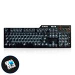 Ajazz AK35I Multimedia Knob Gaming Backlight Alloy Machinery Keyboard (Black Blue Axis)