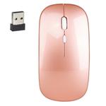 HXSJ M80 2.4GHz Wireless 1600DPI Three-speed Adjustable Optical Mute Mouse (Rose Gold)