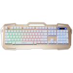 iMICE AK-400 USB Interface 104 Keys Wired Colorful Backlight Gaming Keyboard for Computer PC Laptop(Gold)
