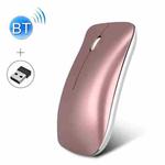 HXSJ T23 Bluetooth 5.0 + Bluetooth 3.0 + 2.4GHz Wireless Three Modes 4-Keys 1600 DPI Adjustable Ergonomics Optical Mouse(Gold)