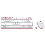Logitech MK240 Nano Wireless Keyboard and Mouse Set (White)