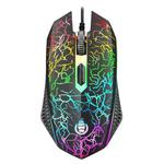SHIPADOO D620 1600 DPI Three-speed Adjustable Four-button Cool Colorful Respiration Light Gaming Wired Mouse