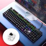 YINDIAO ZK-3 USB Mechanical Gaming Wired Keyboard, Black Shaft (Black)