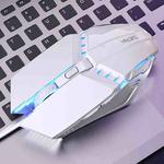 YINDIAO 6 Keys Gaming Office USB Mute Mechanical Wired Mouse(White)