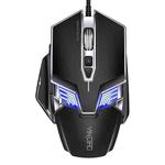 YINDIAO G403RS 7200DPI 4-modes Adjustable 8-keys RGB Light Programmable Wired Gaming Mouse(Black)