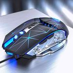 YINDIAO G3PRO 3200DPI 4-modes Adjustable 7-keys RGB Light Silent Wired Gaming Mouse (Star Black)