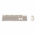 Original Xiaomi 2.4GHz Wireless Keyboard + Mouse Set 2 for Notebook Desktop Laptop(Milk Tea White)