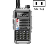 Baofeng BF-UV5R Plus S9 FM Interphone Handheld Walkie Talkie, US Plug (Silver)