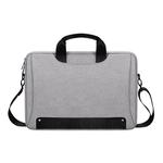 DJ08 Oxford Cloth Waterproof Wear-resistant Laptop Bag for 14.1 inch Laptops, with Concealed Handle & Luggage Tie Rod & Adjustable Shoulder Strap (Grey)