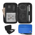 WIWU Pouch Solo Multi-functional Headphone Smart Phone Pencil Pen Charger Data Cable Storage Bag (Blue)