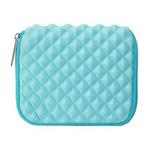 Diamond Texture Laptop Power Bag, Size: 16 x 13 x 1.5cm (Mint Green)