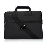 Portable One Shoulder Handheld Zipper Laptop Bag, For 11.6 inch and Below Macbook, Samsung, Lenovo, Sony, DELL Alienware, CHUWI, ASUS, HP(Black)