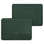 4 in 1 Universal Laptop Holder PU Waterproof Protection Wrist Laptop Bag, Size: 17 inch(Dark Green)