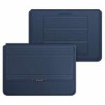 4 in 1 Universal Laptop Holder PU Waterproof Protection Wrist Laptop Bag, Size: 17 inch(Navy Blue)