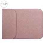 11.6 inch PU + Nylon Laptop Bag Case Sleeve Notebook Carry Bag, For MacBook, Samsung, Xiaomi, Lenovo, Sony, DELL, ASUS, HP(Pink)