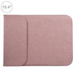 15.4 inch PU + Nylon Laptop Bag Case Sleeve Notebook Carry Bag, For MacBook, Samsung, Xiaomi, Lenovo, Sony, DELL, ASUS, HP (Pink)