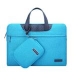 15.4 inch Cartinoe Business Series Exquisite Zipper Portable Handheld Laptop Bag with Independent Power Package for MacBook, Lenovo and other Laptops, Internal Size:35.0x24.0x3.0cm(Blue)