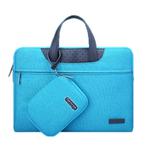 15.6 inch Cartinoe Business Series Exquisite Zipper Portable Handheld Laptop Bag with Independent Power Package for MacBook, Lenovo and other Laptops, Internal Size:36.5x24.0x3.0cm(Blue)