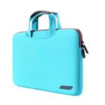 12 inch Portable Air Permeable Handheld Sleeve Bag for MacBook, Lenovo and other Laptops, Size:32x21x2cm(Green)