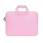 13.3 inch Portable Air Permeable Handheld Sleeve Bag for MacBook Air / Pro, Lenovo and other Laptops, Size: 34x25.5x2.5cm(Pink)