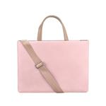 PU Waterproof Laptop Handbag Crossbody Bag for 14.1 inch Laptops(Pink)