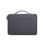 Oxford Cloth Waterproof Laptop Handbag for 15.4 inch Laptops, with Trunk Trolley Strap(Dark Gray)