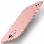 MOFI for LG K10 (2018) Frosted PC Ultra-thin Edge Fully Wrapped Protective Back Cover Case(Rose Gold)