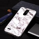 Marble Pattern Soft TPU Case For LG K8 (2018)(White)