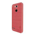 MOFI Brushed Texture Carbon Fiber Soft TPU Case for LG X5 (2018) / X power3 (Red)
