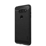 MOFI Brushed Texture Carbon Fiber Soft TPU Case for LG V30S ThinQ(Black)