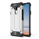For LG G7 ThinQ Full-body Rugged TPU + PC Combination Back Cover Case (Silver)