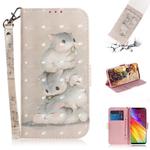 3D Colored Drawing Squirrels Pattern Horizontal Flip Leather Case for LG Q Stylo 5, with Holder & Card Slots & Wallet