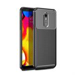 Carbon Fiber Texture Shockproof TPU Case for LG Q Stylo 5 (Black)