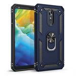 Armor Shockproof TPU + PC Protective Case for LG Stylo 5, with 360 Degree Rotation Holder (Blue)