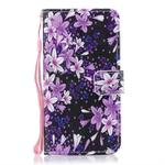 Lily Pattern Horizontal Flip Leather Case for LG V40 ThinQ, with Holder & Card Slots & Wallet