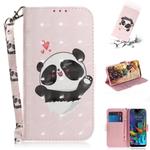 3D Painting Love Bear Pattern Coloured Drawing Horizontal Flip Leather Case for LG K50, with Holder & Card Slots & Wallet