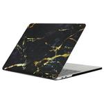 For 2016 New Macbook Pro 13.3 inch A1706 & A1708 Black Gold Texture Marble Pattern Laptop Water Decals PC Protective Case