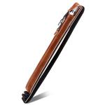 PU Leather Waterproof Hook Pen Cap Anti-lost Apple Pencil Stylus Protective Cover for iPad Pro 12.9 inch / Pro 11 inch （2018） / Pro 10.5 inch / 9.7 inch / 7.9 inch, with Silicone Pen Tip(Brown)