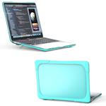 For MacBook Pro 13 inch 2022 & A2289 / A2251 / A2338 2020 PC + TPU Two Colors Laptop Protective Case(Mint Green)