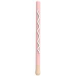 LOVE MEI For Apple Pencil 1 Stripe Design Stylus Pen Silicone Protective Case Cover(Pink)