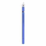 LOVE MEI For Apple Pencil 1 Middle Finger Shape Stylus Pen Silicone Protective Case Cover (Blue)