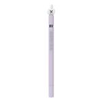 LOVE MEI For Apple Pencil 1 Middle Finger Shape Stylus Pen Silicone Protective Case Cover (Purple)